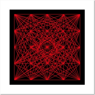 Red Tesseract Posters and Art